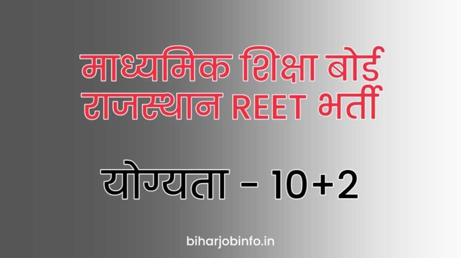 rajasthan reet bharti