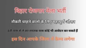 bihar rojgar mela bharti
